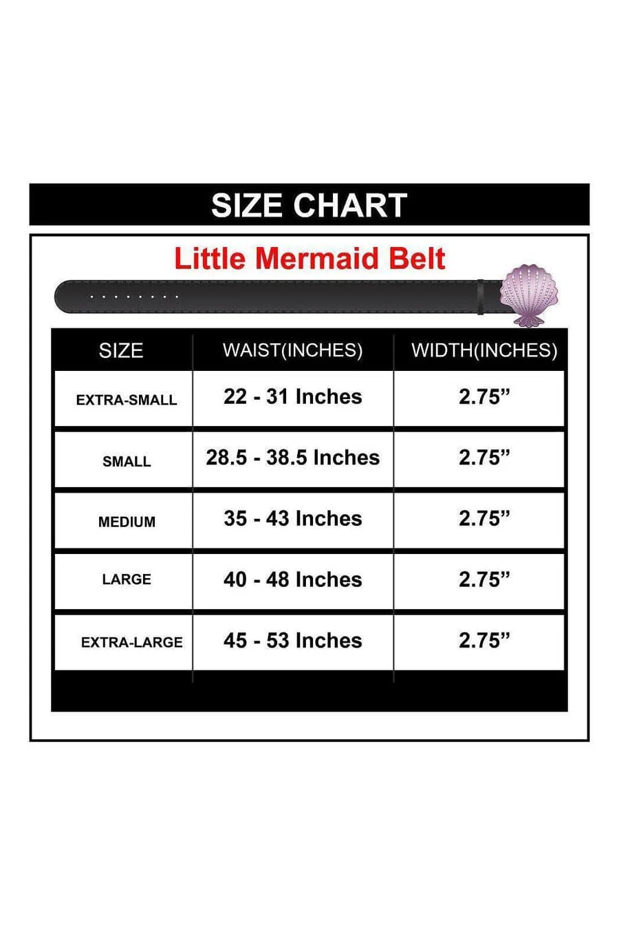 Buckle Down Disney The Little Mermaid Ariel Buckle Belt - Image 7