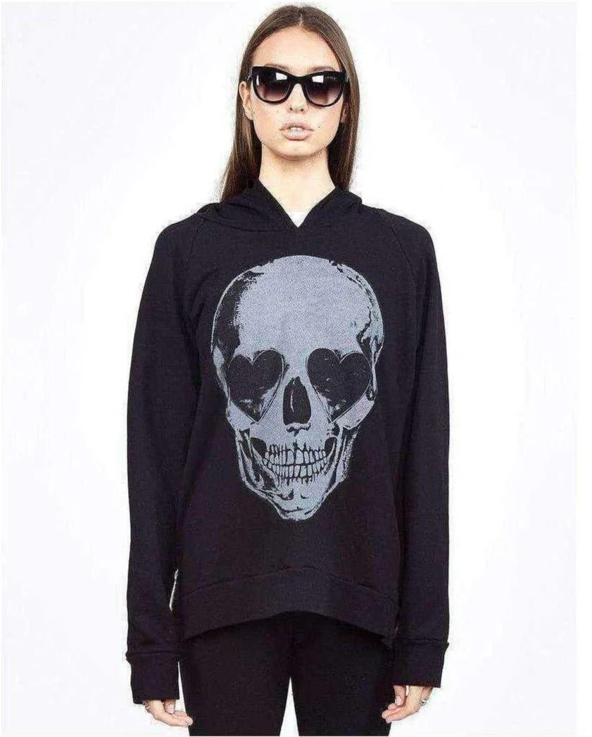 Lauren Moshi Corbin Heart Eye Skull Pullover - Image 3