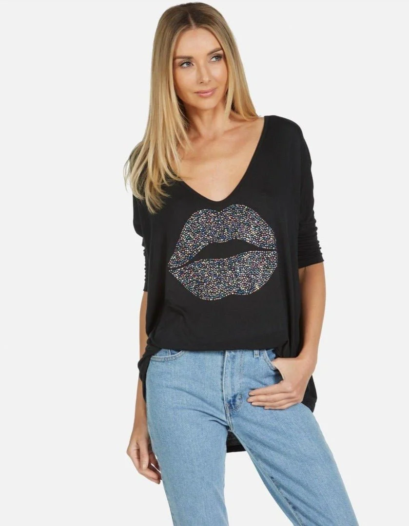 Lauren Moshi Eva Sprinkle Lip T-Shirt - Image 4