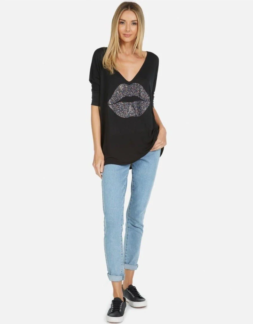 Lauren Moshi Eva Sprinkle Lip T-Shirt - Image 6