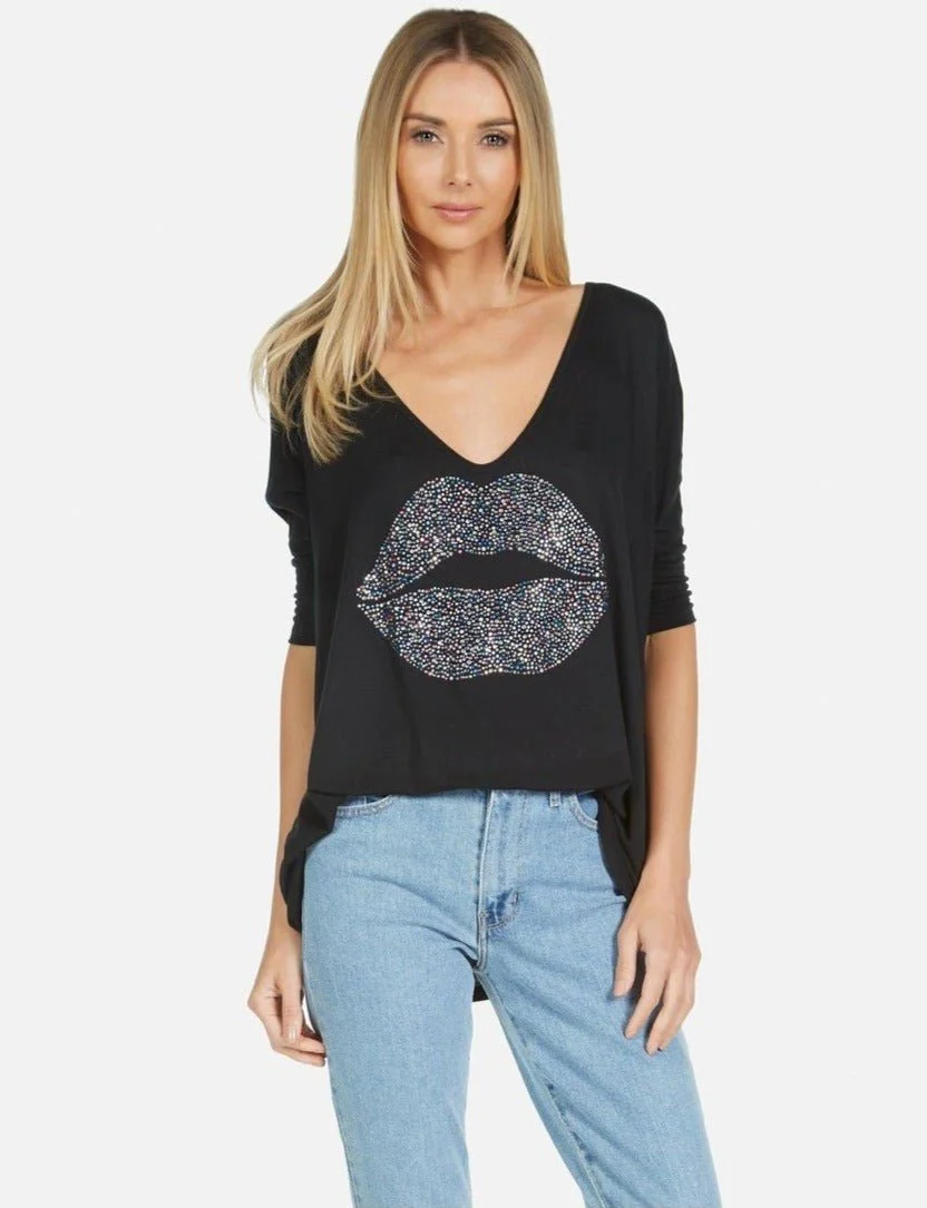 Lauren Moshi Eva Sprinkle Lip T-Shirt - Image 7
