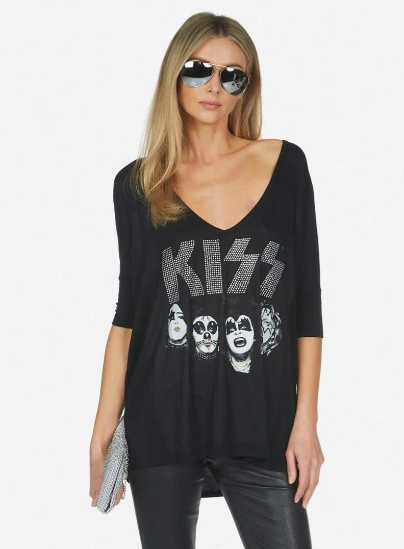 Lauren Moshi Eva x Kiss Oversized T-Shirt - Image 3