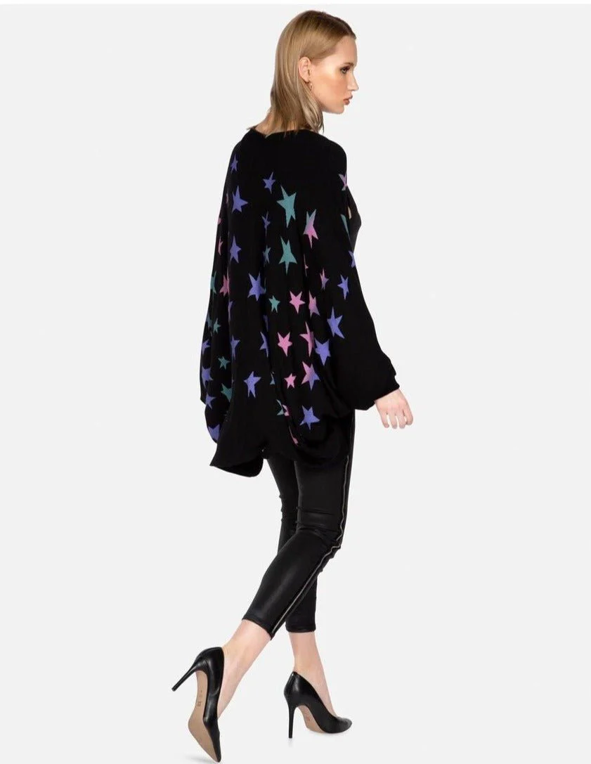 Lauren Moshi Isla Ombre Stars Wrap Cardigan - Image 3