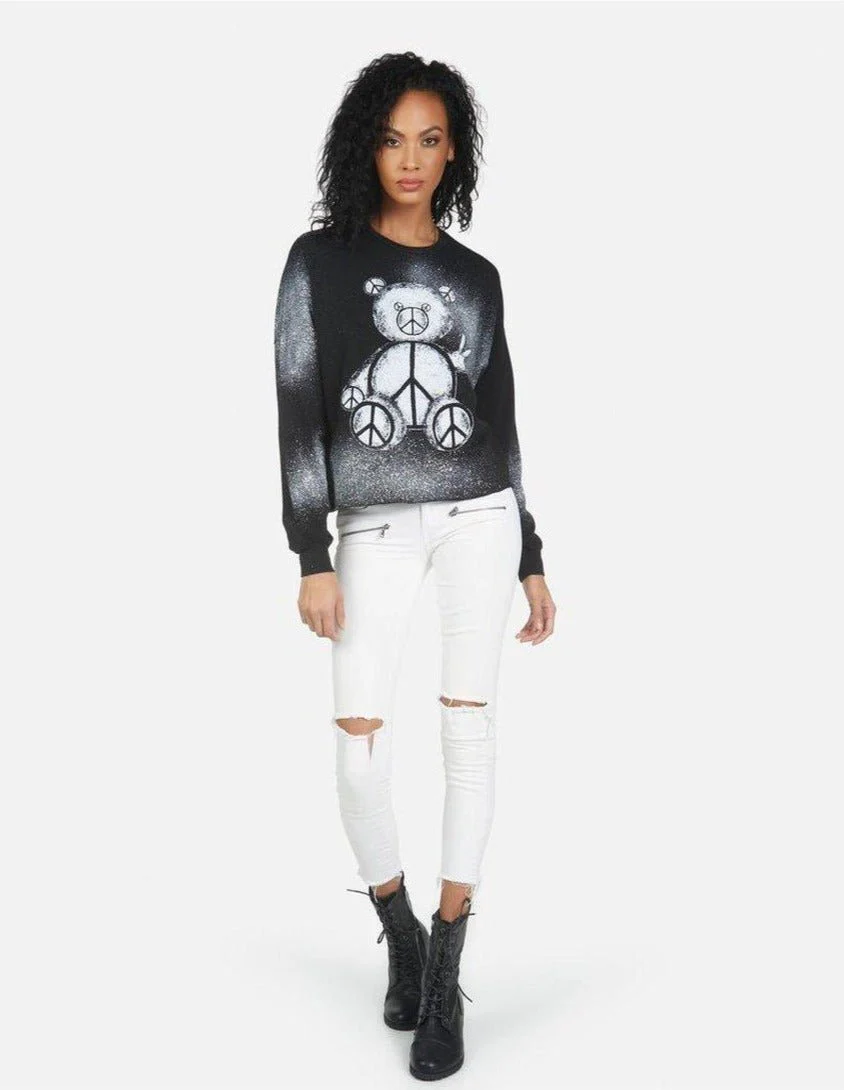 Lauren Moshi Lee Peace Teddy Crew Sweater - Image 4