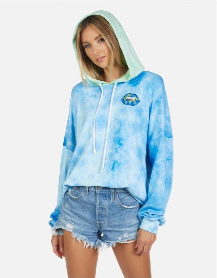 Lauren Moshi Lila World Peace Lips Hoodie as seen on Julianne Hough - Image 3