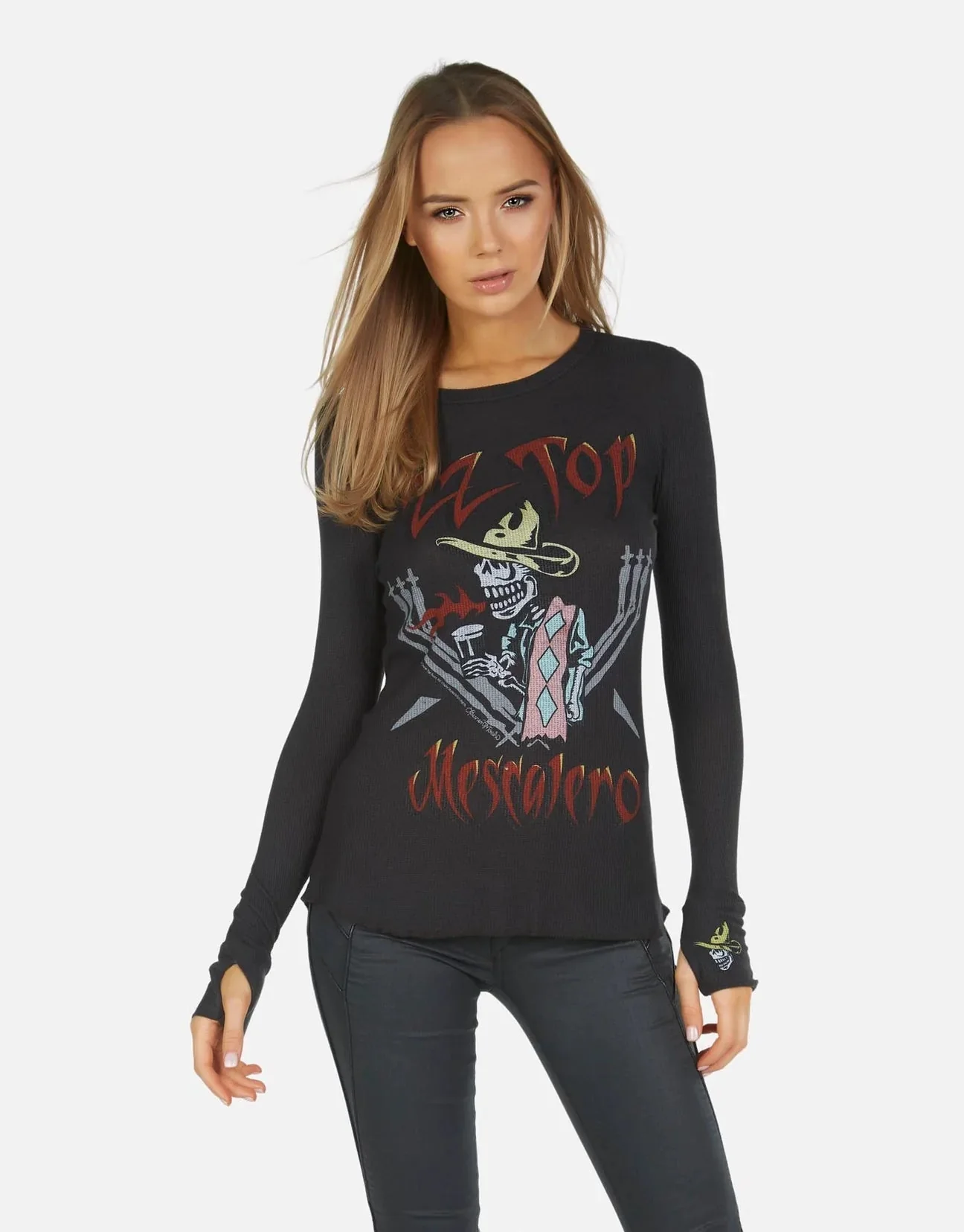 Lauren Moshi McKinley McKinley ZZ Top Thermal Top as seen on Avril Lavigne - Image 3