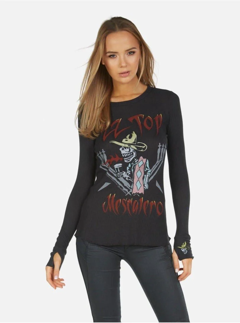 Lauren Moshi McKinley McKinley ZZ Top Thermal Top as seen on Avril Lavigne - Image 4