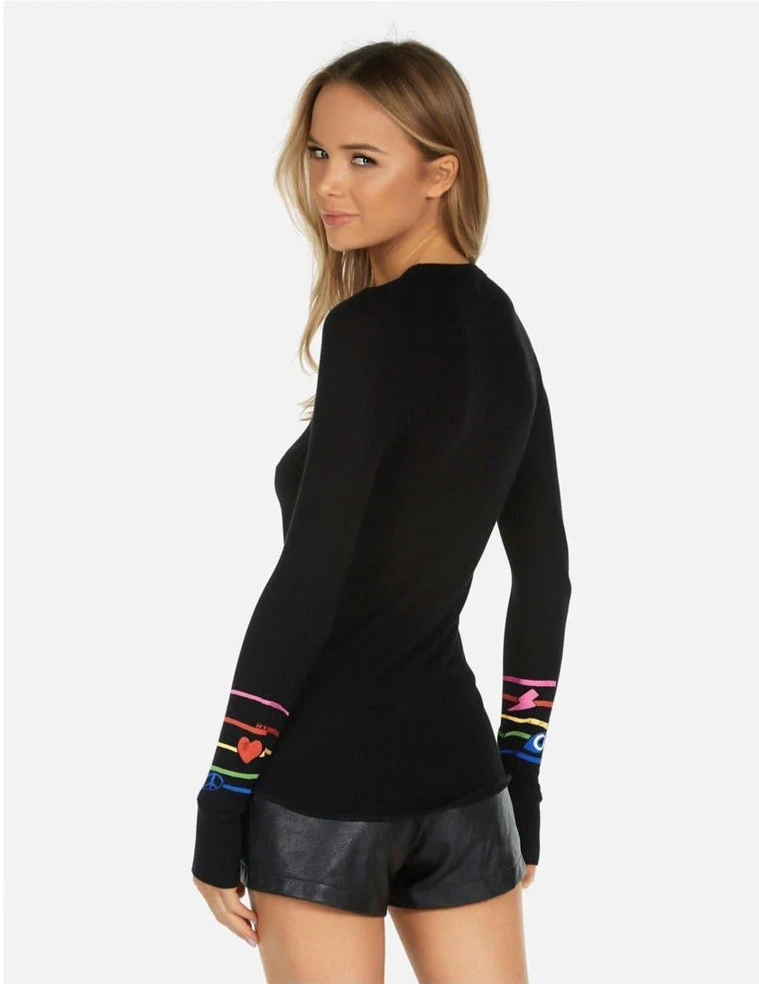 Lauren Moshi McKinley X Elements Rainbow Thermal Top - Image 4