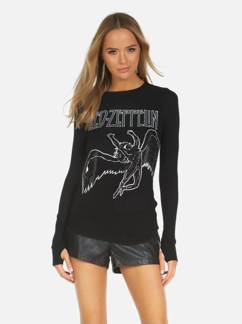 Lauren Moshi McKinley X Led Zeppelin Outline Thermal Top - Image 3