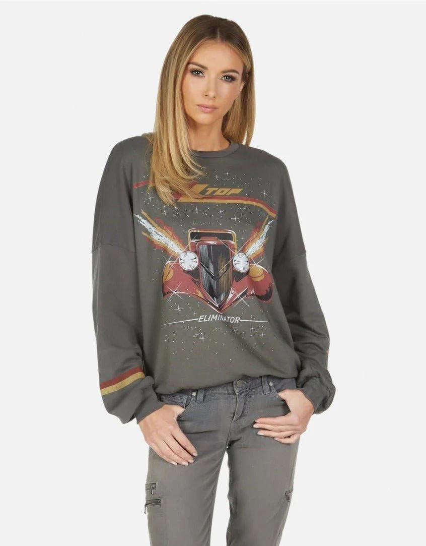 Lauren Moshi Sierra ZZ Top Eliminator Boyfriend Pullover - Image 4