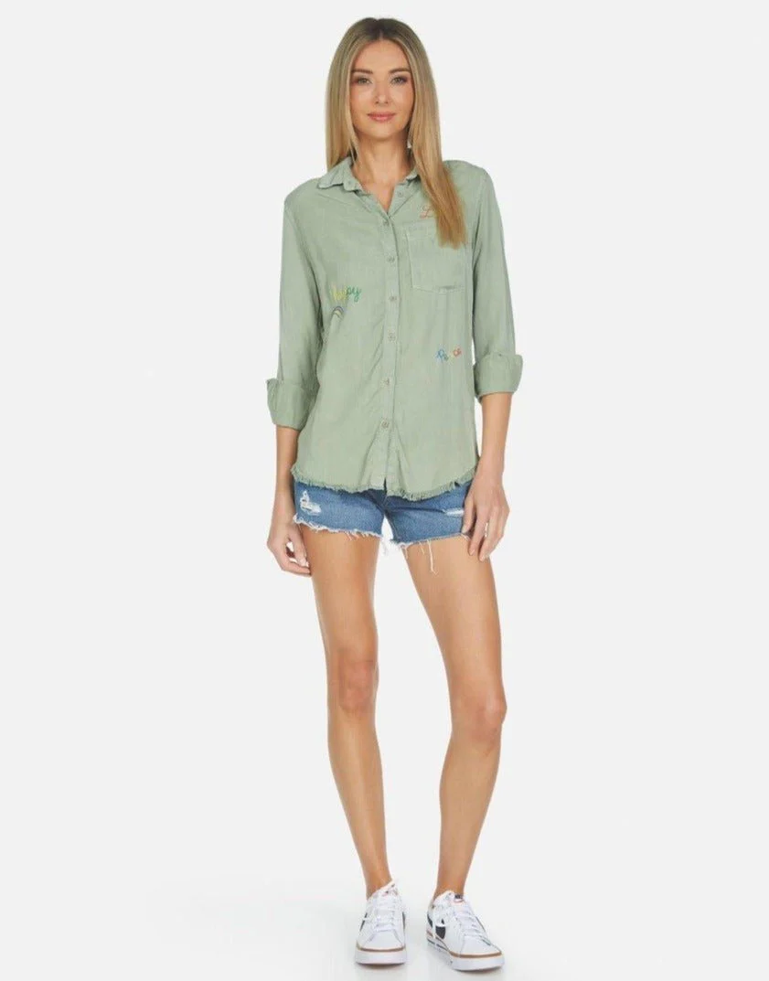 Lauren Moshi Sloane Sloane Hippie Girl Denim Shirt - Image 3
