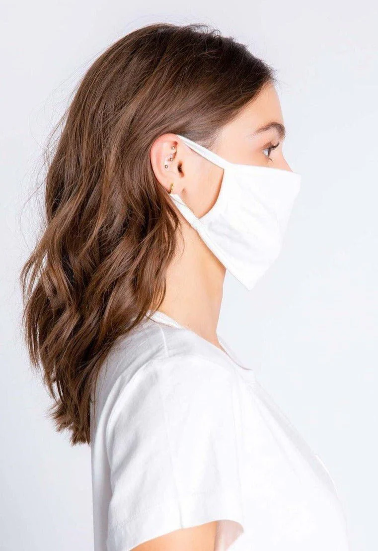 PJ Salvage Ivory Face Mask with Stars & Hearts - Image 6