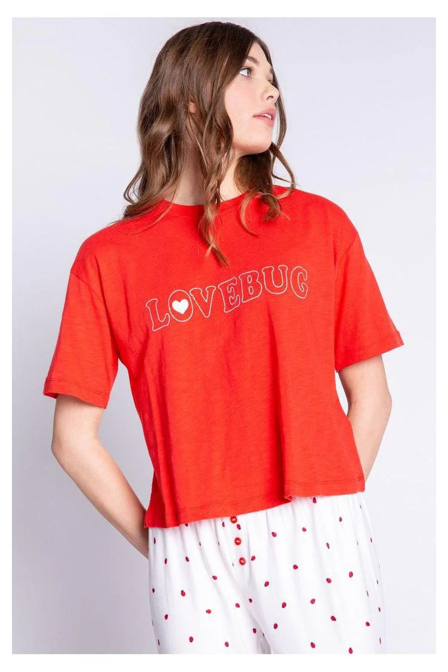 PJ Salvage Lovebug Red Cotton T-Shirt - Image 4