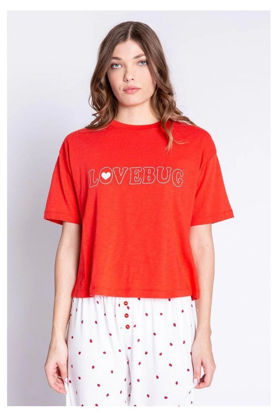 PJ Salvage Lovebug Red Cotton T-Shirt - Image 6