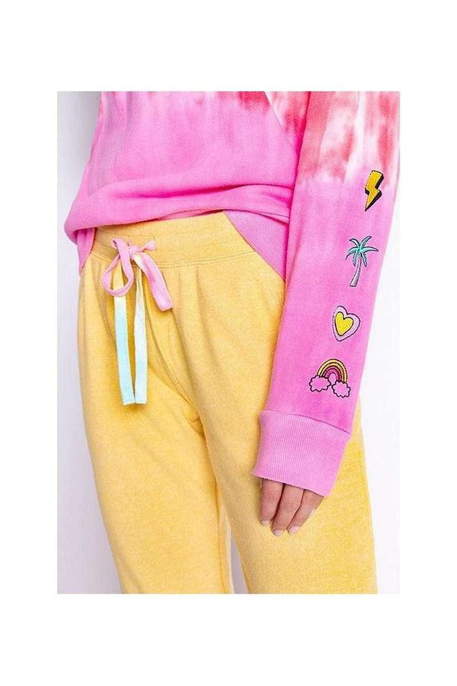 PJ Salvage One Love Ombre Tie Dye Crew Neck Long Sleeve Sweater - Image 6