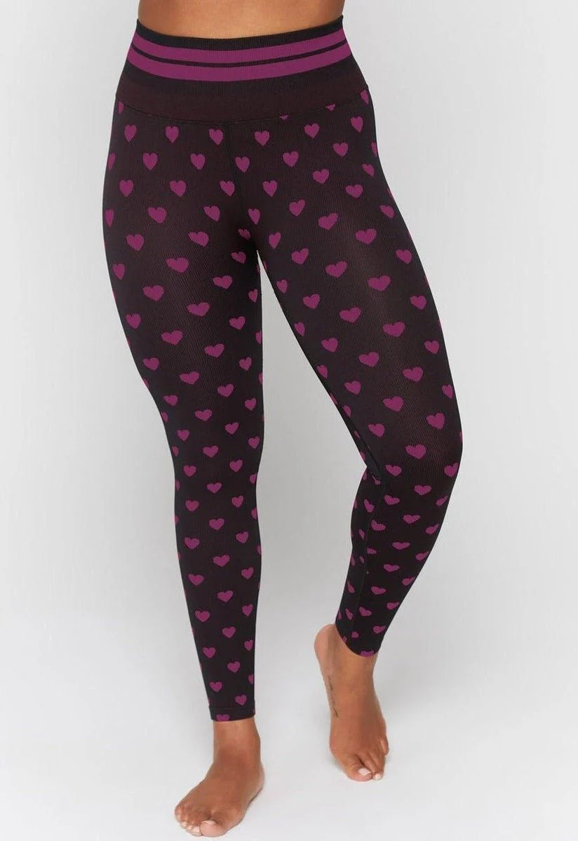 Spiritual Gangster Rosaline Love Sculpt Jacquard Seamless Leggings - Image 3