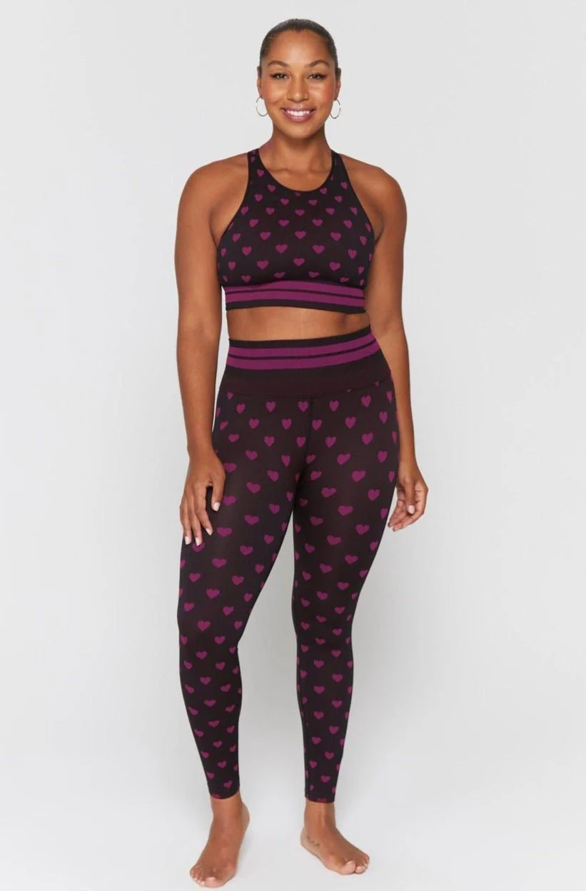 Spiritual Gangster Rosaline Love Sculpt Jacquard Seamless Leggings - Image 7
