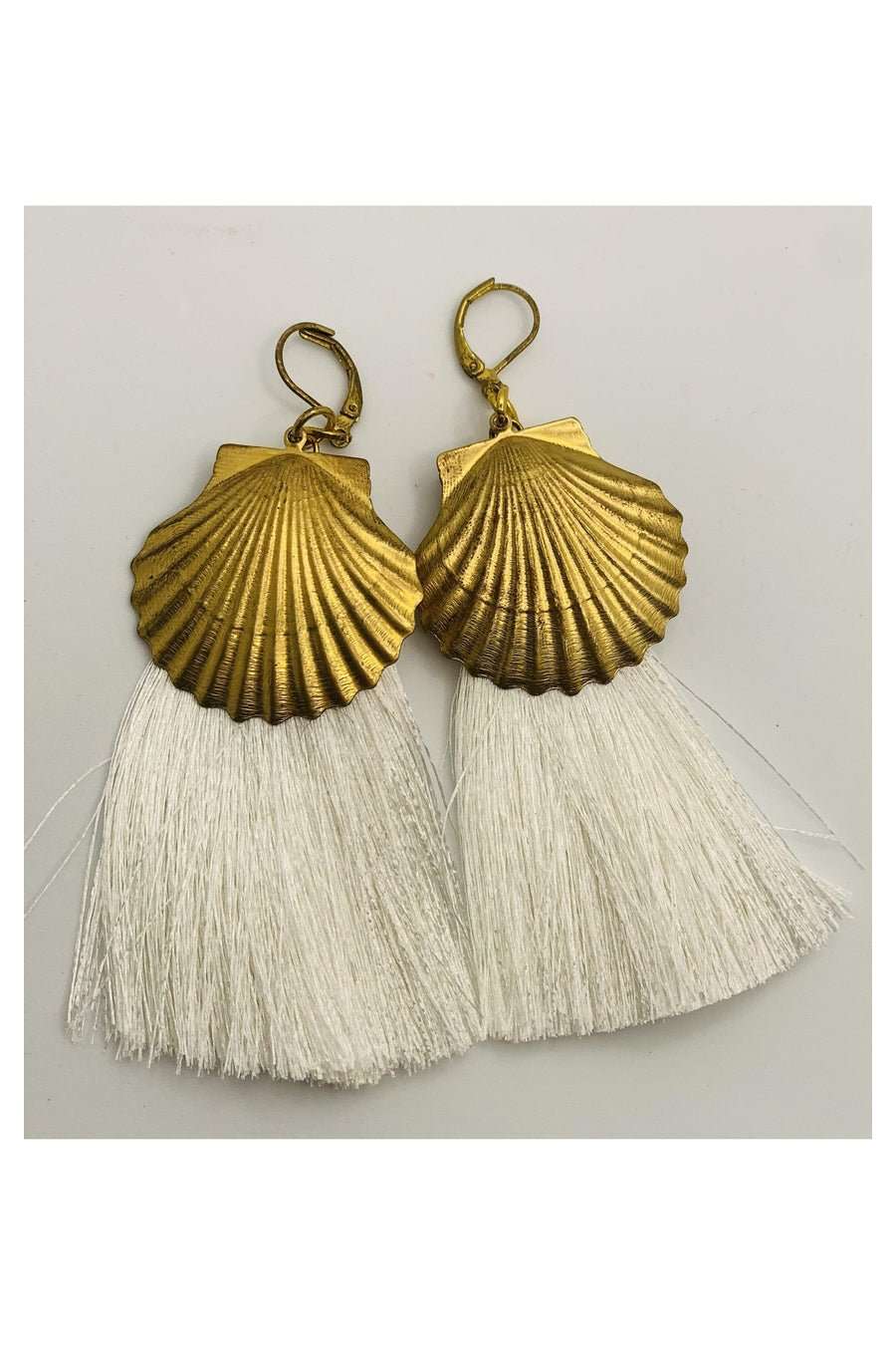 Suzywan DELUXE Sea Shells Tassel Mermaid Earrings - Image 5
