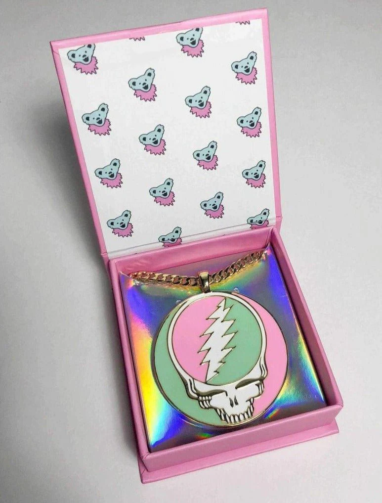 Trixy Starr x Grateful Dead Pastel Stealie Necklace - Image 11