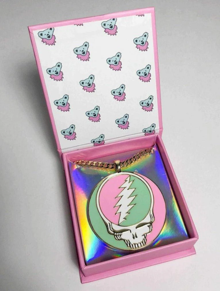 Trixy Starr x Grateful Dead Pastel Stealie Necklace - Image 6