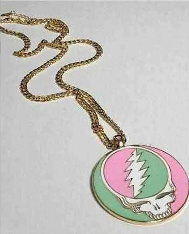 Trixy Starr x Grateful Dead Pastel Stealie Necklace - Image 7
